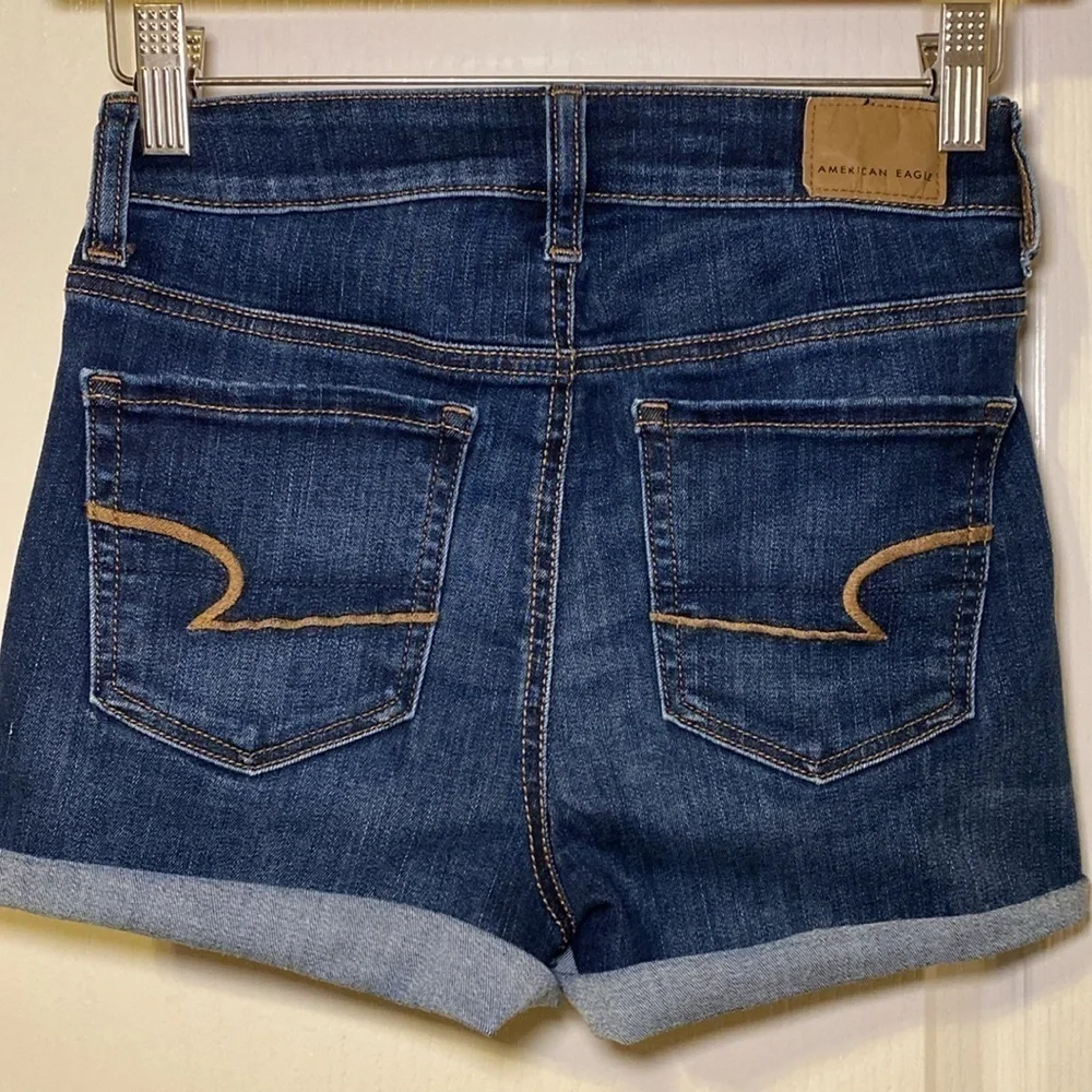 American Eagle Outfitters HiRise Shorties Next Level Stretch Size 0 Regular NWOT